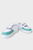 Işıklı Unisex Rahat Hafif Çocuk Spor Ayakkabı BEYAZ - LİLA