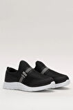 Unisex Lastilkli Hafif Airfle Çocuk Spor Ayakkabı  SİYAH