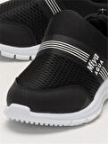 Unisex Lastilkli Hafif Airfle Çocuk Spor Ayakkabı  SİYAH