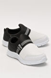 Unisex Lastilkli Hafif Airfle Çocuk Spor Ayakkabı  SİYAH - BEYAZ