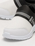 Unisex Lastilkli Hafif Airfle Çocuk Spor Ayakkabı  SİYAH - BEYAZ