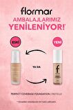 Flormar Perfect Coverage Yüksek Pigmentli & Yarı Parlak Bitişli SPF15 Fondöten