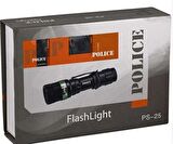 Police Ps-25 Cree Power LED Zoomlu Şarjlı El Fener