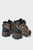 Çocuk İçi Kürklü Fermuarlı Outdoor Bot KAHVERENGİ