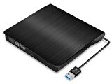 TriLine Harici DVD RW USB 3.0 Ultra İnce CD DVD Yazıcı Okuyucu