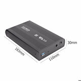TriLine 3.5" Sata HDD SSD USB 3.0 Harici Harddisk Kutusu Alüminyum