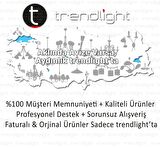 Trendylight Sultan 5 Kollu Sarı Renkli Kristal Taşlı Avize