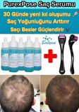 purexpose saç dökülmesi saç çıkaran serum 5adet 1dermaroller hediyeli