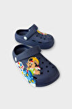 Çocuk Günlük Ortopedik Kaymaz Taban Figürlü Sandalet Terlik LACİVERT