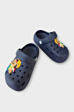 Çocuk Günlük Ortopedik Kaymaz Taban Figürlü Sandalet Terlik LACİVERT