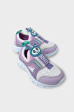 Çocuk Airfile Hafif Taban Kreş Ev Okul Bebe Spor Ayakkabısı BEYAZ - LİLA