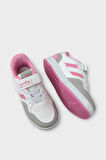 Çocuk Cırtlı Bağcıklı Comfort Spor Ayakkabı BEYAZ - PEMBE