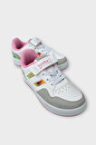 Çocuk Cırtlı Bağcıklı Comfort Spor Ayakkabı BEYAZ - GRİ