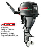 Ferrino 15hp 4 Zamanlı Uzun Şaft Elektrikli Marşlı Dıştan Takma Motor
