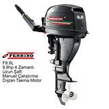Ferrino 9.8hp 4 Zamanlı Uzun Şaft Manuel Çalıştırma Dıştan Takma Motor