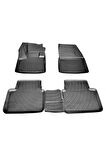 Peugeot 5008 3d Paspas Havuzlu 2016 - 2020 Arası Siyah 4 Parça Set