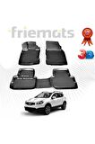 Nissan Qashqai 3d Havuzlu Paspas 2007-2014 Arası Siyah 4 Parça