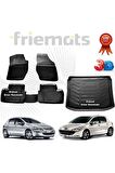 Peugeot 307 3d Havuzlu Paspas + 3d Bagaj Havuzu 2001-2008 Arası