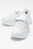 Çocuk Cırtlı Akıllı Bağcık Spor Ayakkabı BEYAZ