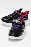 Çocuk Cırtlı Akıllı Bağcık Spor Ayakkabı SİYAH - FUŞYA