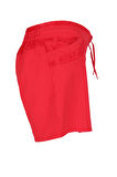 Kadın Deniz Şortu 2 Adet Cepli Pamuklu Su Yitici Özellik Tahriş Etmez Kırmızı BN-10