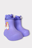 Çocuk Kışlık Su Geçirmez Yağmur Botu Lila