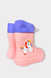 Çocuk Kışlık Su Geçirmez Yağmur Botu PUDRA