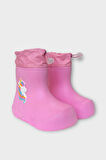 Çocuk Kışlık Su Geçirmez Yağmur Botu PEMBE