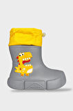 Çocuk Kışlık Su Geçirmez Yağmur Botu GRİ