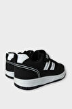 Çocuk Bağcıklı Cırtlı Çocuk Spor Ayakkabı SİYAH - BEYAZ