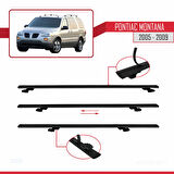 Pontiac Montana 2005-2009 Arası ile Uyumlu BASIC Model Ara Atkı Tavan Barı Siyah 2 Adet