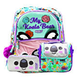 Muggle 3 Bölmeli Koala Okul Çantası + Beslenme Çantası + Kalemlik