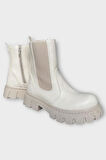 Kız Çocuk Lastik Detaylı Kalın Taban Bot BEJ