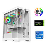 Xaser Xsr901 i5 12400F 16GB Ram 512GB M.2 NVMe SSD 8GB RTX4060Ti 27"Curved 180Hz Sıvı Soğutma Oyun Bilgisayarı