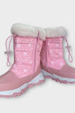 Su İtici Ayarlı Bağcıklı Kürklü Kız Çocuk Botu PEMBE