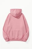Unisex Yumuşak Dokulu İki İnsan Tutku Baskılı Tasarım Oversize 3 İplik Hoodie Sweatshirt