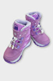 İçi Kürklü Suya Dayanıklı Soğuk Geçirmez Bebe Çocuk Bot Lila