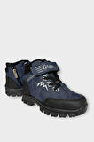 Cırtlı Fermuarlı İçi Yünlü Soğuk Geçirmez Outdoor Günlük Çocuk Bot LACİVERT