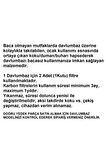 ADV 6400 EI (8942721200) Davlumbaz Aspiratör Karbon Filtre Bacasız Kullanım Kömür Filtresi