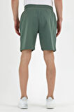 Erkek Golf Nakışlı 2 İplik Şort Yeşil
