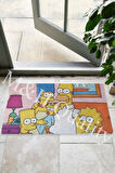 The Simpsons Temalı Dekoratif Çok Amaçlı Paspas Kapıönü Banyo Ve Çocuk Odası