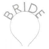 Periboia Bekarlığa Veda Kristal Taşlı Gümüş Bride Tacı