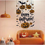 Periboia Halloween Temalı Balkabaklı Duvar Sticker Seti