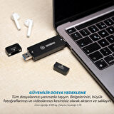 NPO DK01 USB-A/Type-C 1000/900Mb/s 2TB 22x42 M.2 NVMe Taşınabilir Harici SSD