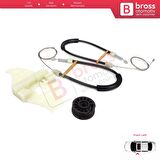 Citroen C Elysee Peugeot 301 için Ön Sol Cam Kriko Set 9674412480