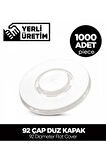 92 Çap Düz Kapak – 1.000 Adet