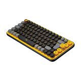 Logitech Pop Keys Kablosuz Mekanik Emoji Klavye Sarı Siyah 920-010818