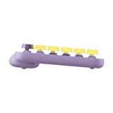 Logitech Pop Keys Kablosuz Mekanik Emoji Klavye Sarı Lila 920-010819