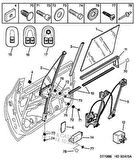 PEUGEOT 306 CABRIO KAPI CAMI SAĞ ORİJİNAL 9202.74