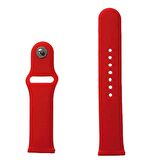 Gpack Apple Watch 42mm Kılıf Silikon Kordon Düz Renkli KRD 11